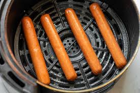 Air-Frying-Hot-Dogs